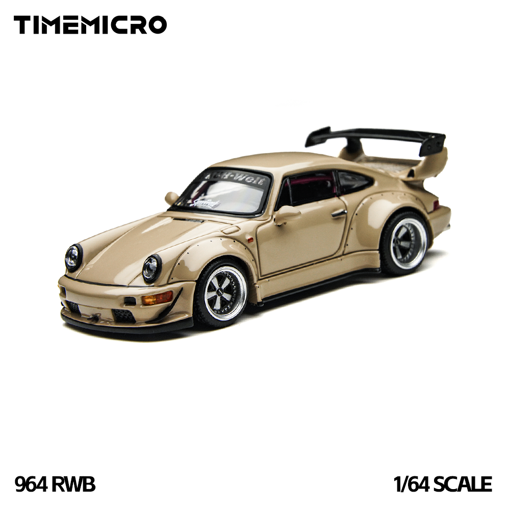 Kids Toys Cars - TimeMicro1:64 RWB 964 Beige Gift Box