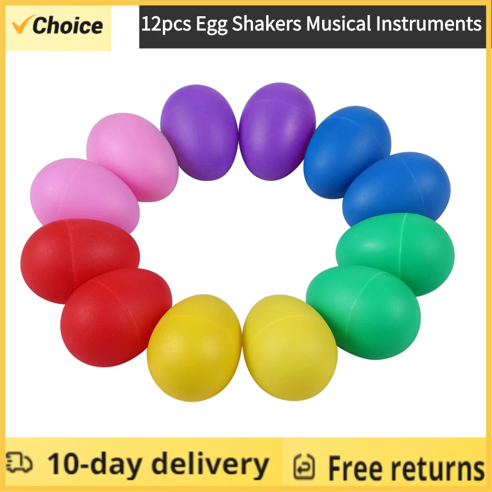 Kids Toys Easter - 12PCS Easter Egg Shakers for Kids
