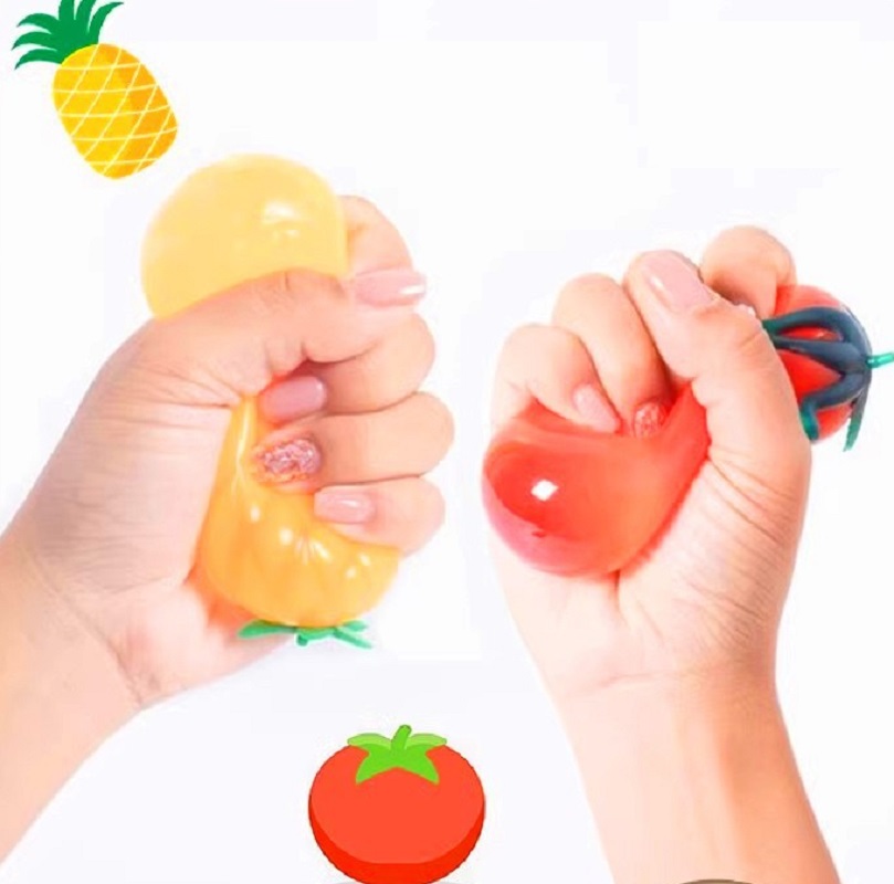 TPR Decompression Fruit Egg To - Kids Toys Play Egg recension och pris