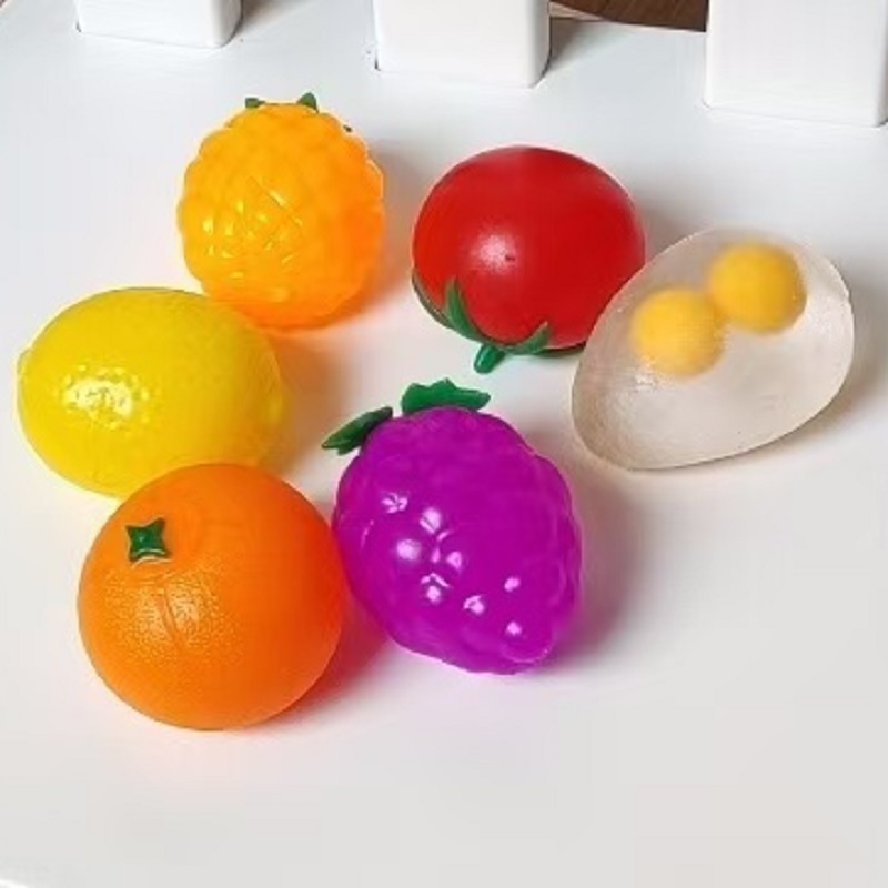 TPR Decompression Fruit Egg To - Kids Toys Play Egg recension och pris