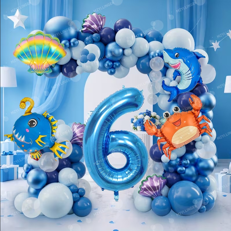 Ocean themed decor balloon set - Water Balloon Set recension och pris