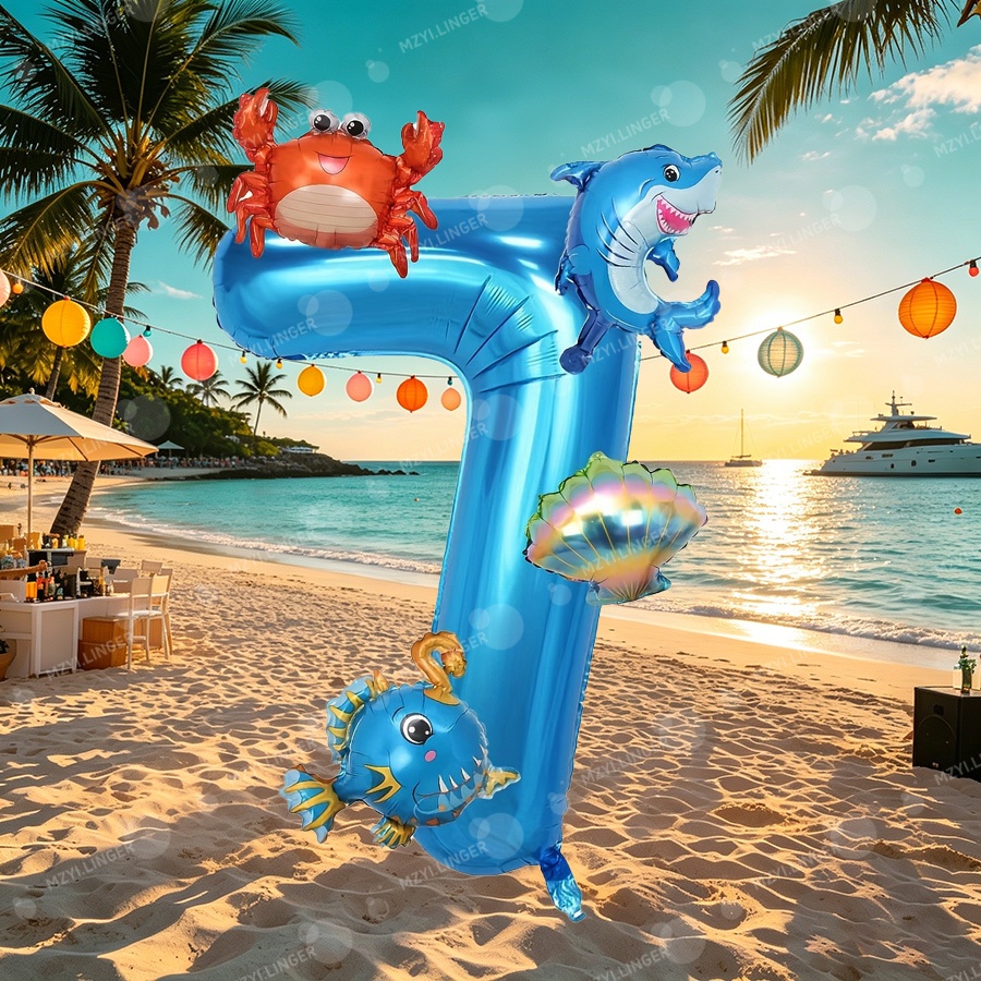 Ocean themed decor balloon set - Water Balloon Set recension och pris