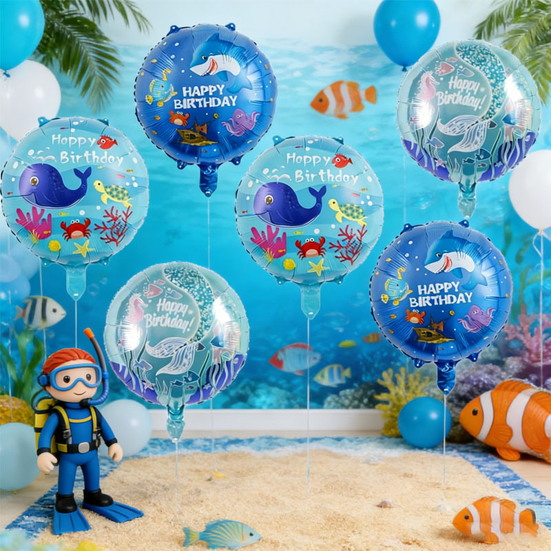 6pcs Ocean Theme Party Balloon - Water Balloon Set recension och pris
