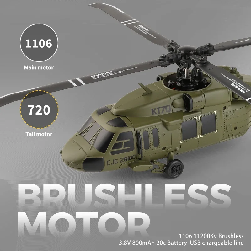 K170 RC Helicopter UH-60L 4 Ch - Kids' Toys Channel recension och pris
