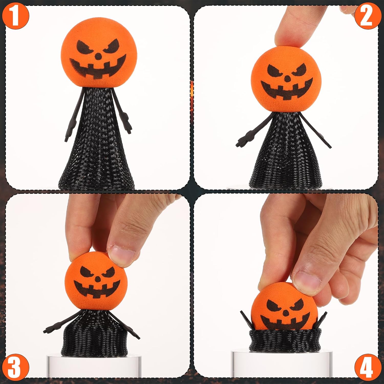 5PCS Halloween Jumping Popper  - Kids Toys Jumping Poppers recension och pris