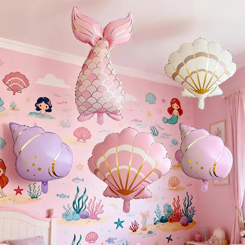5PCS Mermaid Birthday Decor Se - Water Balloon Set recension och pris