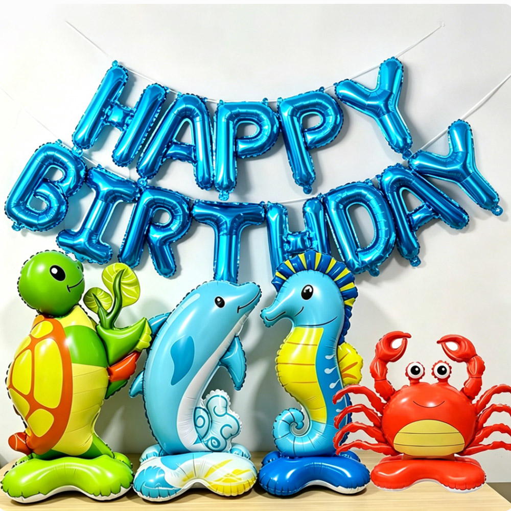 Ocean Animal Standing Foil Bal - Water Balloon Set recension och pris