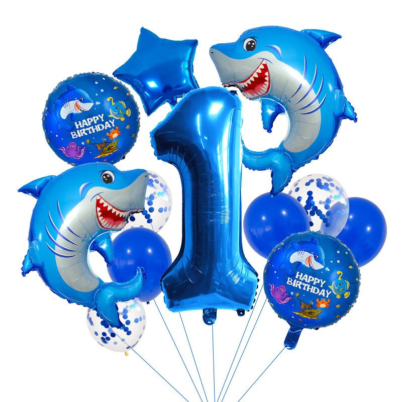 14PCS Shark Themed Number Ball - Water Balloon Set recension och pris