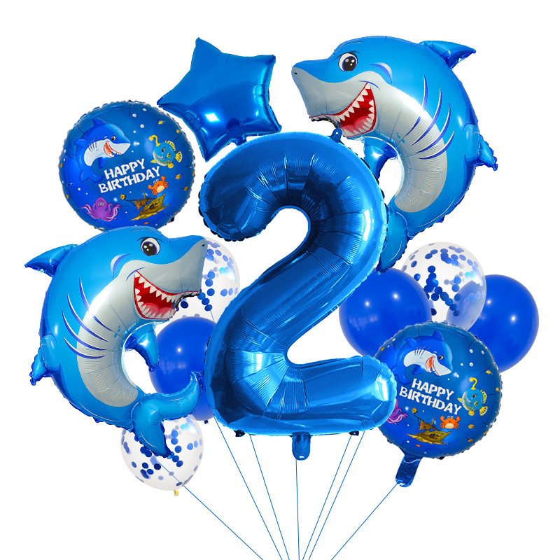 14PCS Shark Themed Number Ball - Water Balloon Set recension och pris