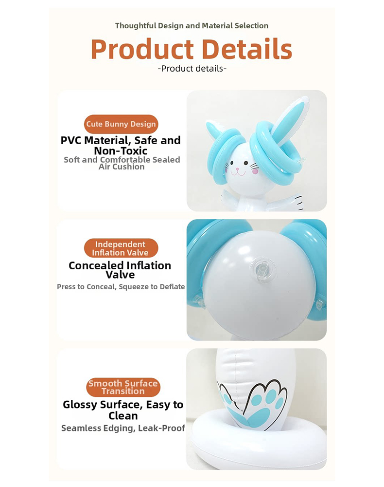 Easter Inflatable Bunny Ring T - Kids Toys Easter recension och pris
