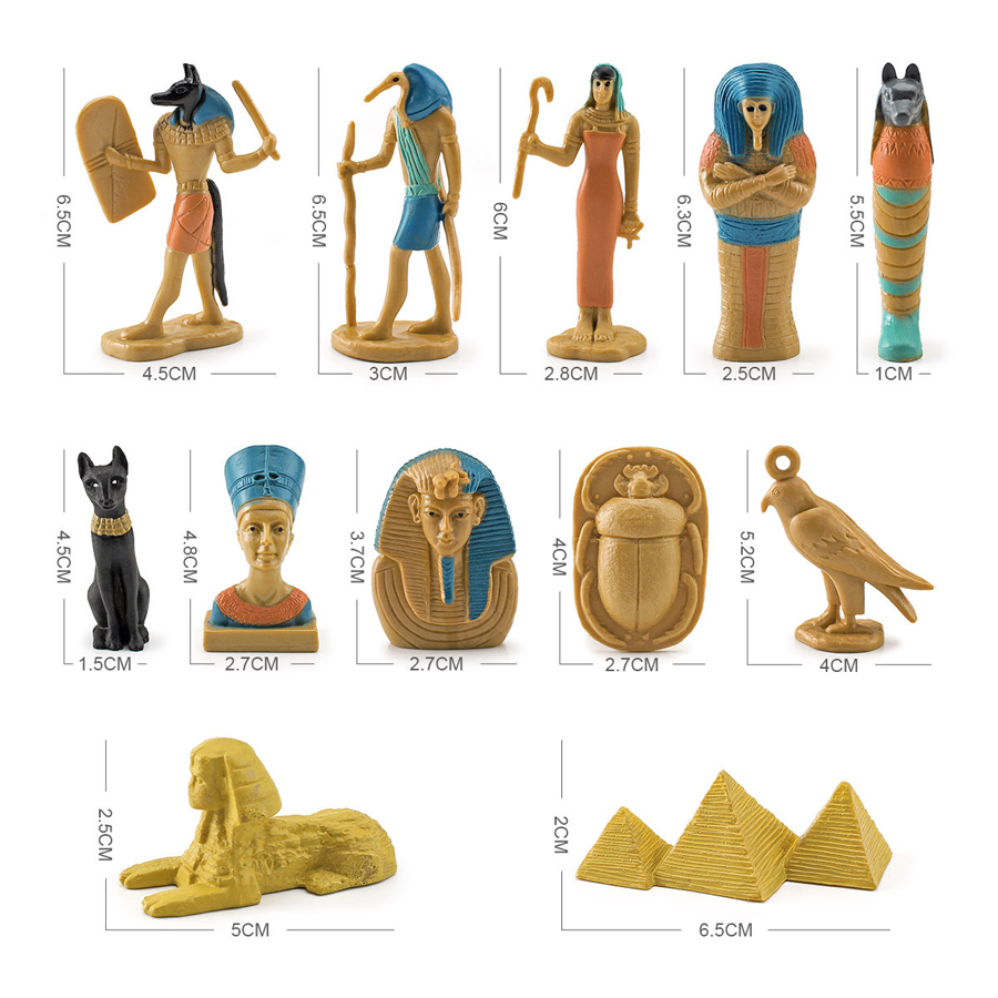 12Pcs Ancient Egypt Figurine P - Kids Toys Under 200 recension och pris