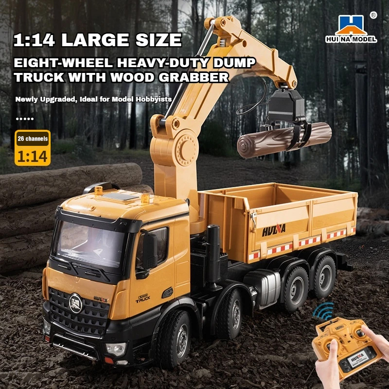 Huina 1538 RC Dump Truck 1:14  - Kids' Toys Channel recension och pris