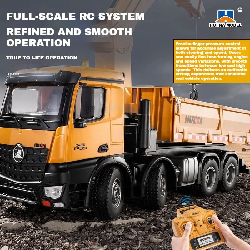 Huina 1538 RC Dump Truck 1:14  - Kids' Toys Channel recension och pris