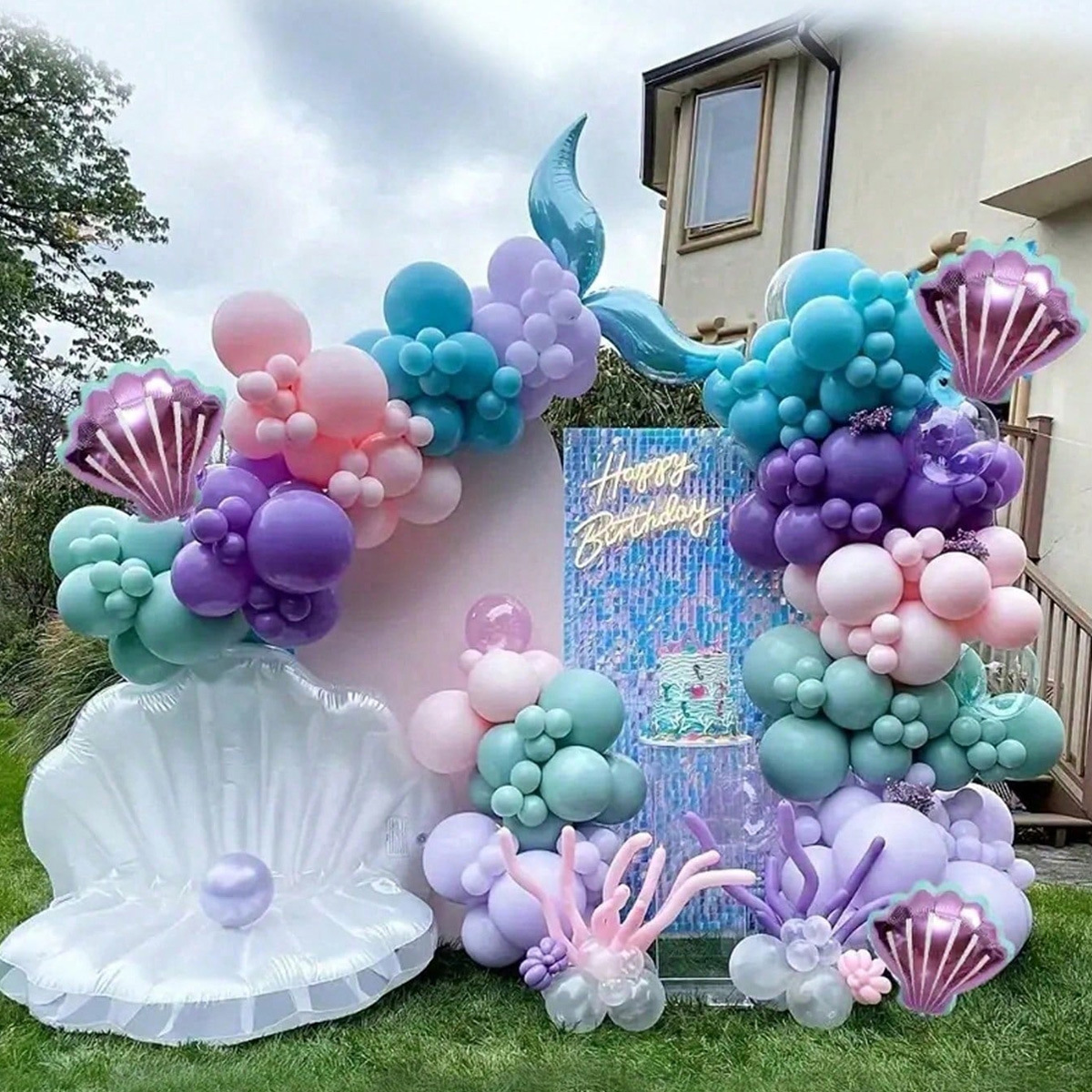 202pcs Mermaid Balloon Chain B - Water Balloon Set recension och pris