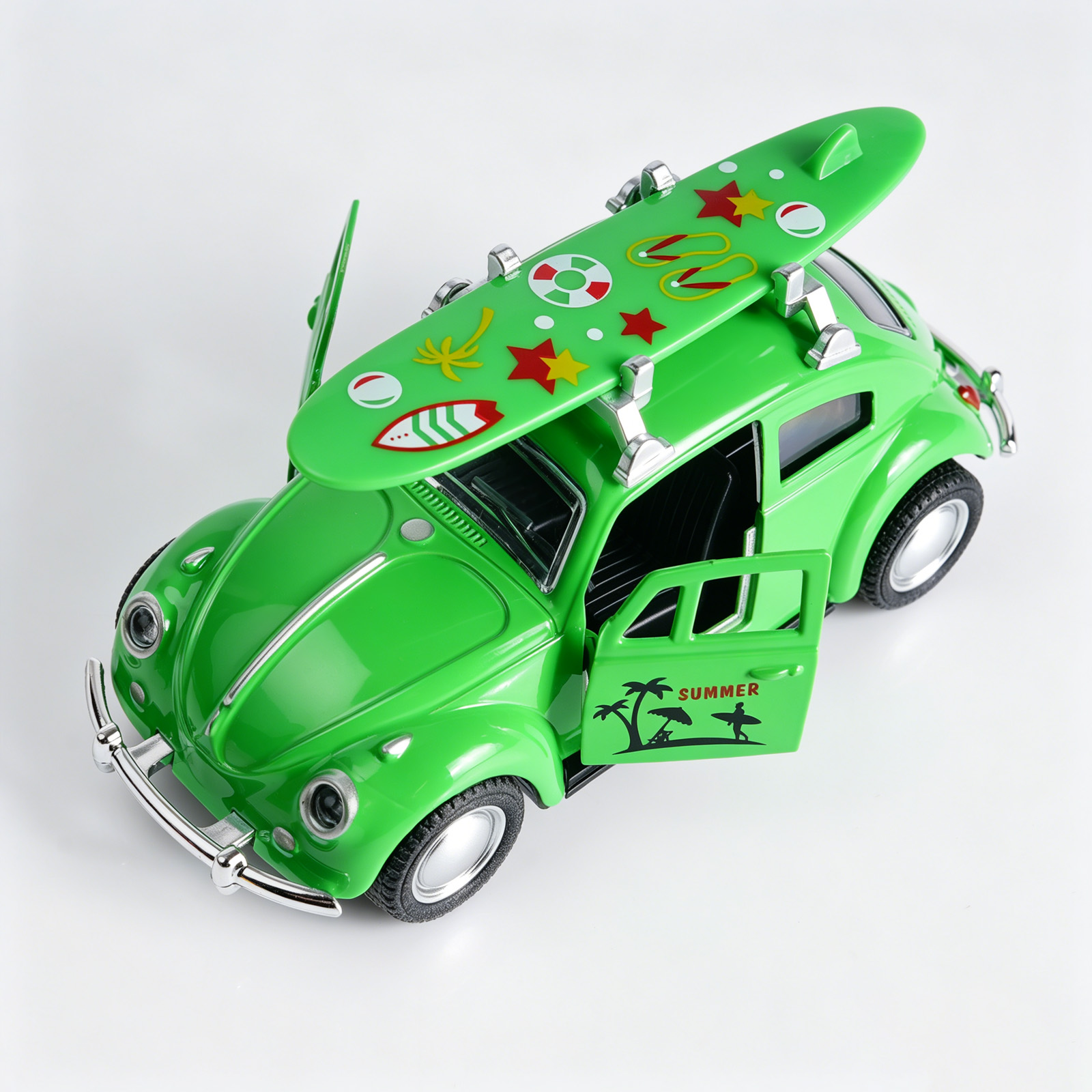 Retro Green Beetle Diecast Car - Kids Toys Cars recension och pris