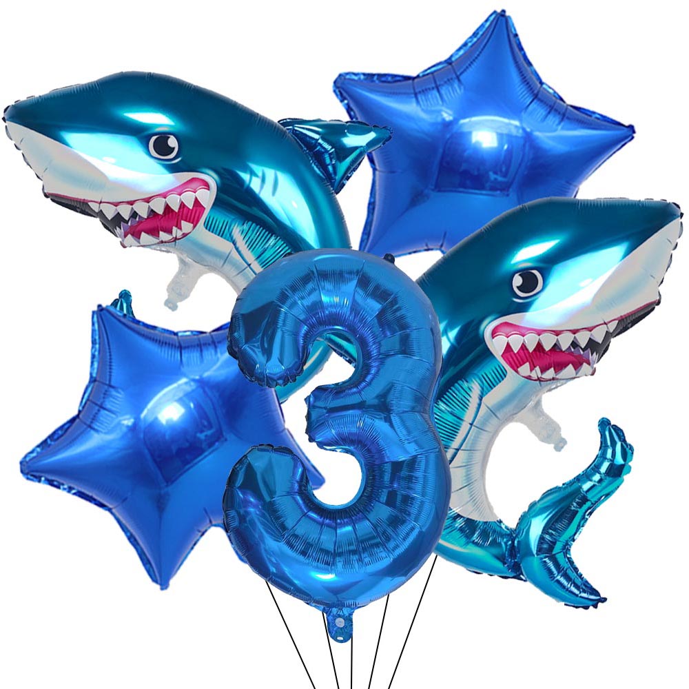 5pcs Cartoon Blue Shark Number - Water Balloon Set recension och pris