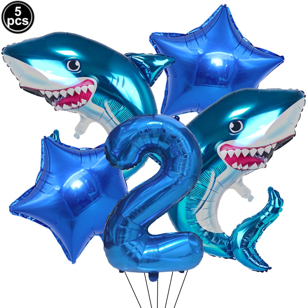 5pcs Cartoon Blue Shark Number - Water Balloon Set recension och pris