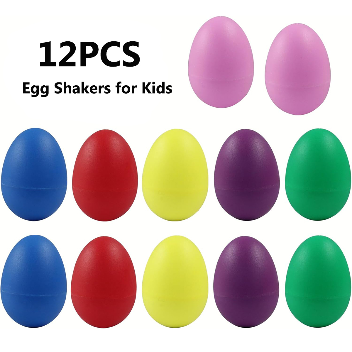 12PCS Easter Egg Shakers for K - Kids Toys Easter recension och pris